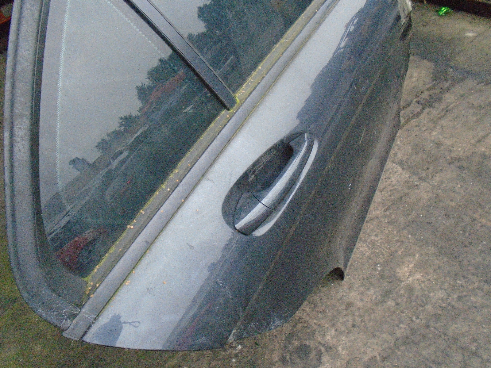 MERCEDES BENZ C CLASS W204 2012 OSR DRIVER SIDE REAR DOOR COMPLETE BLACK 183