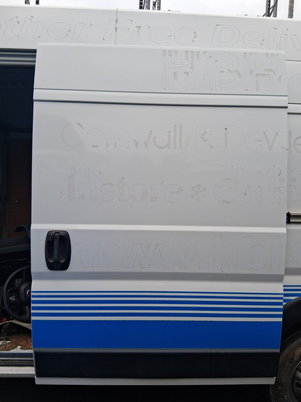 2023 FIAT DUCATO MK3 EXTRA HIGH ROOF NSR PASSENGER SIDE SLIDING DOOR BARE WHITE