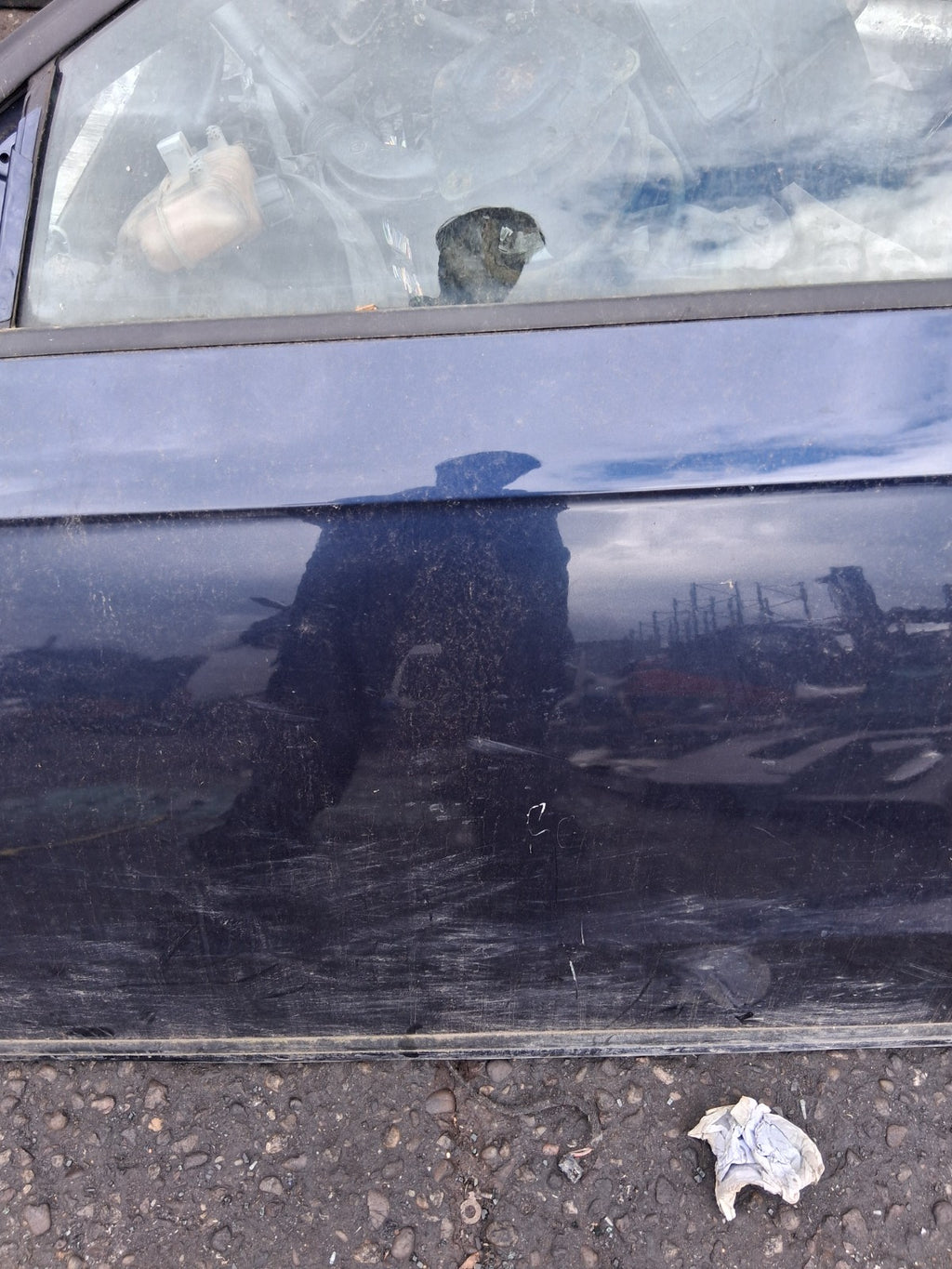 2014 VW VOLKSWAGEN PASSAT B7 SALOON NSF PASSENGER SIDE FRONT LEFT BARE DOOR BLUE