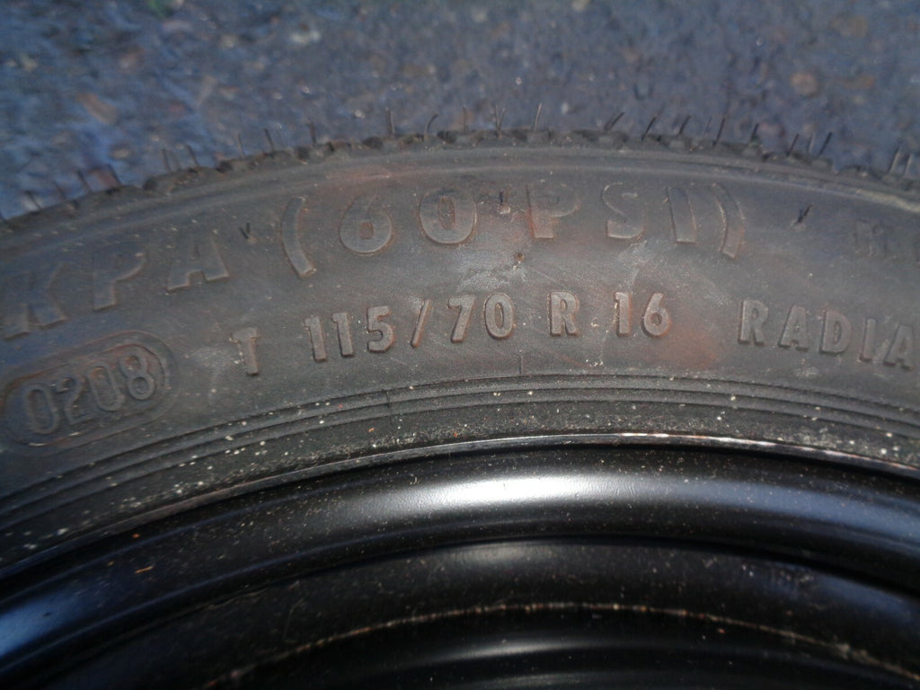 VAUXHALL ASTRA H 2007 16 INCH SPACE SPARE SAVER WHEEL AND TYRE