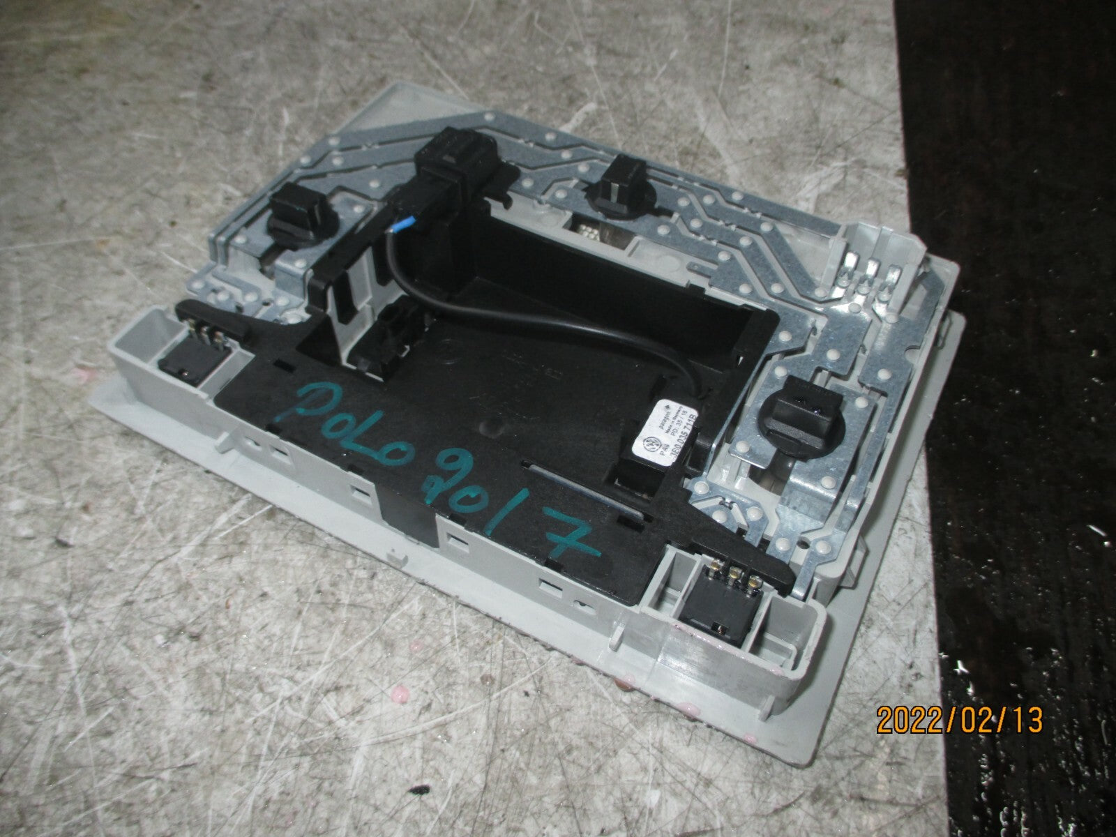 VW VOLKSWAGEN POLO 2017 FRONT INTERIOR ROOF LIGHT
