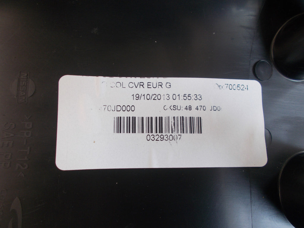 NISSAN QASHQAI J10 2013 MK1 LOWER STEERING WHEEL SURROUND TRIM 48470JD000