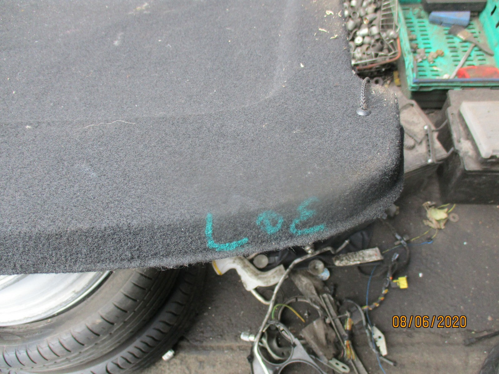 PEUGEOT 307 2007 REAR BOOT STORAGE PARCEL SHELF LOAD COVER CLOTH BOARD