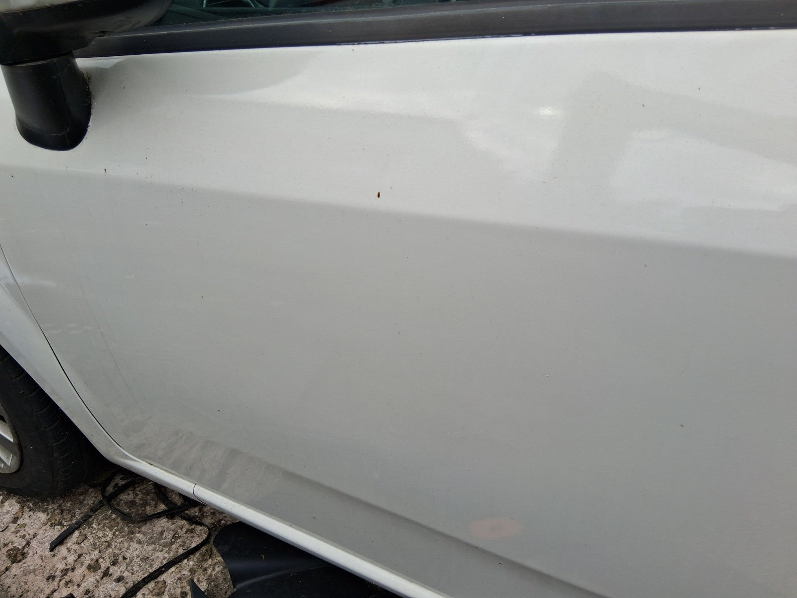 2014 FIAT PUNTO FACELIFT 5 DOOR MK3 NSF BARE PASSENGER SIDE FRONT DOOR WHITE