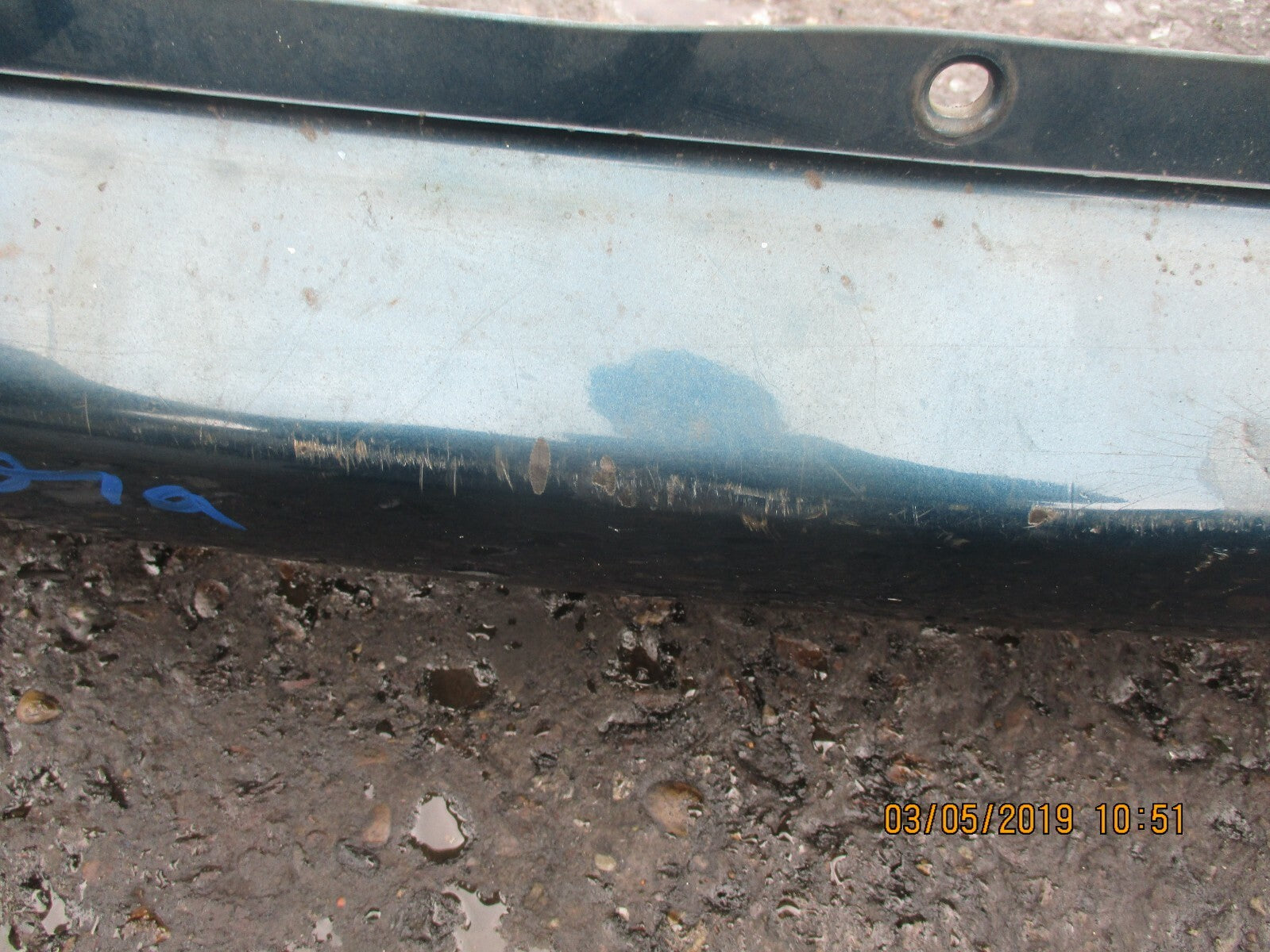 VAUXHALL VECTRA B REAR BUMPER GREEN BLUE
