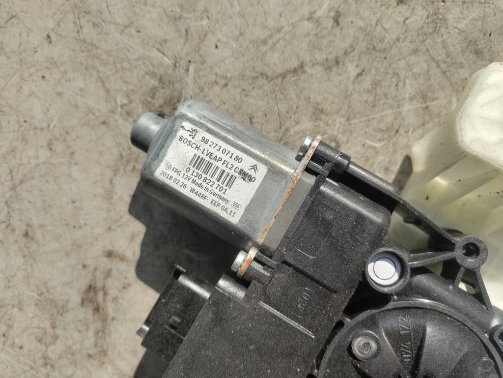 2018 CITROEN C4 CACTUS NSF PASSENGER FRONT WINDOW MOTOR & REGULATOR 9827307180