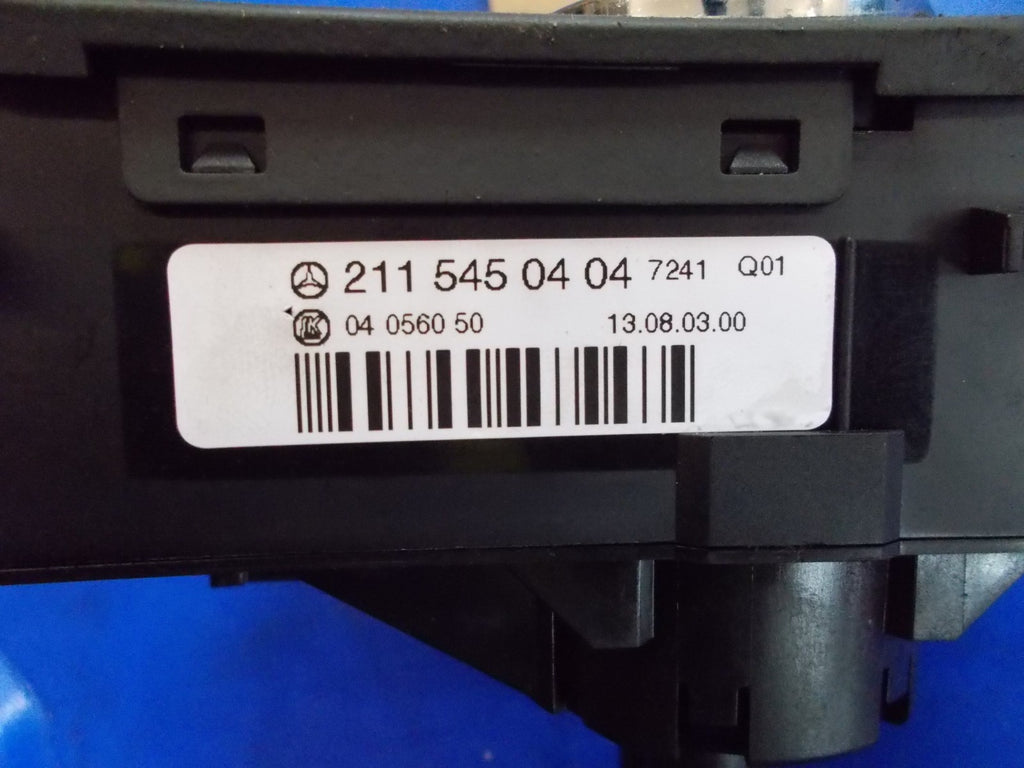 2016 MERECEDES E CLASS E220 W212 HEADLIGHT CONTROL SWITCH 2115450404