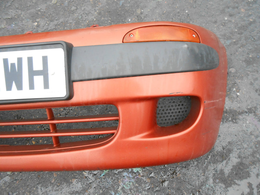 DAEWOO MATIZ 1999 COMPLETE FRONT BUMPER ORANGE