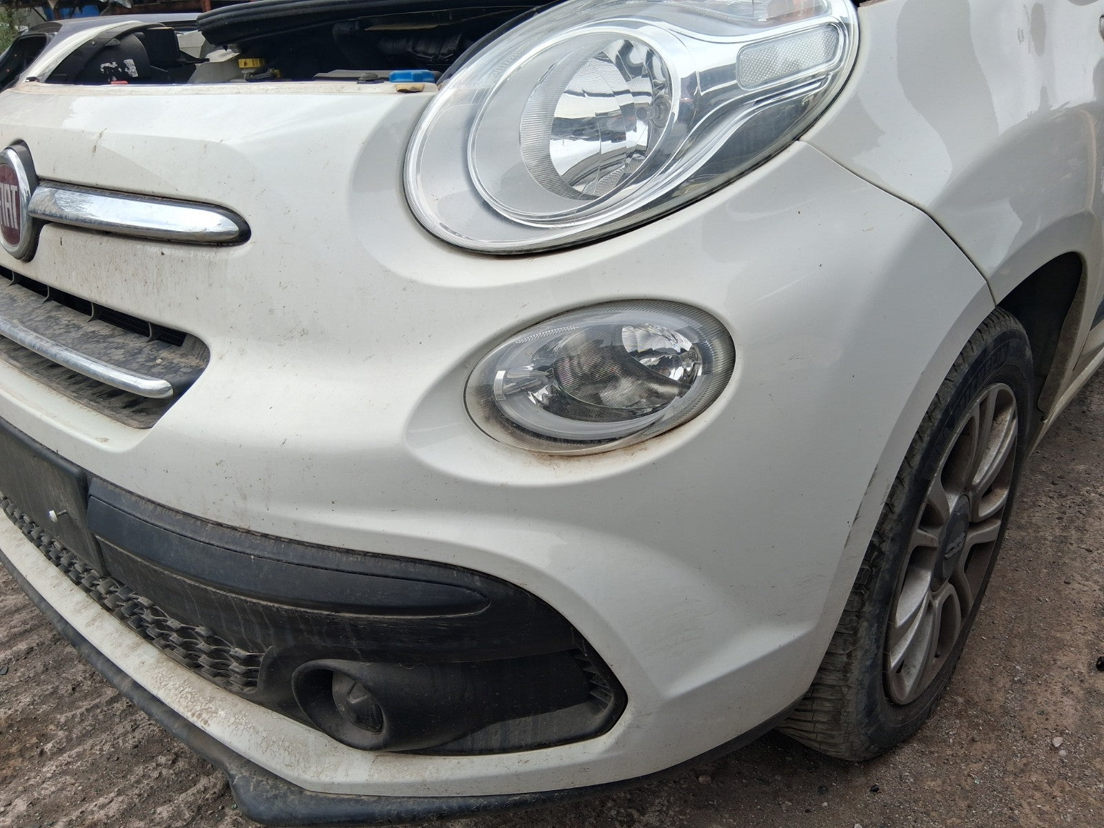 2019 FIAT 500 L FACELIFT FRONT COMPLETE BUMPER WHITE BIANCO GELATO 934/A
