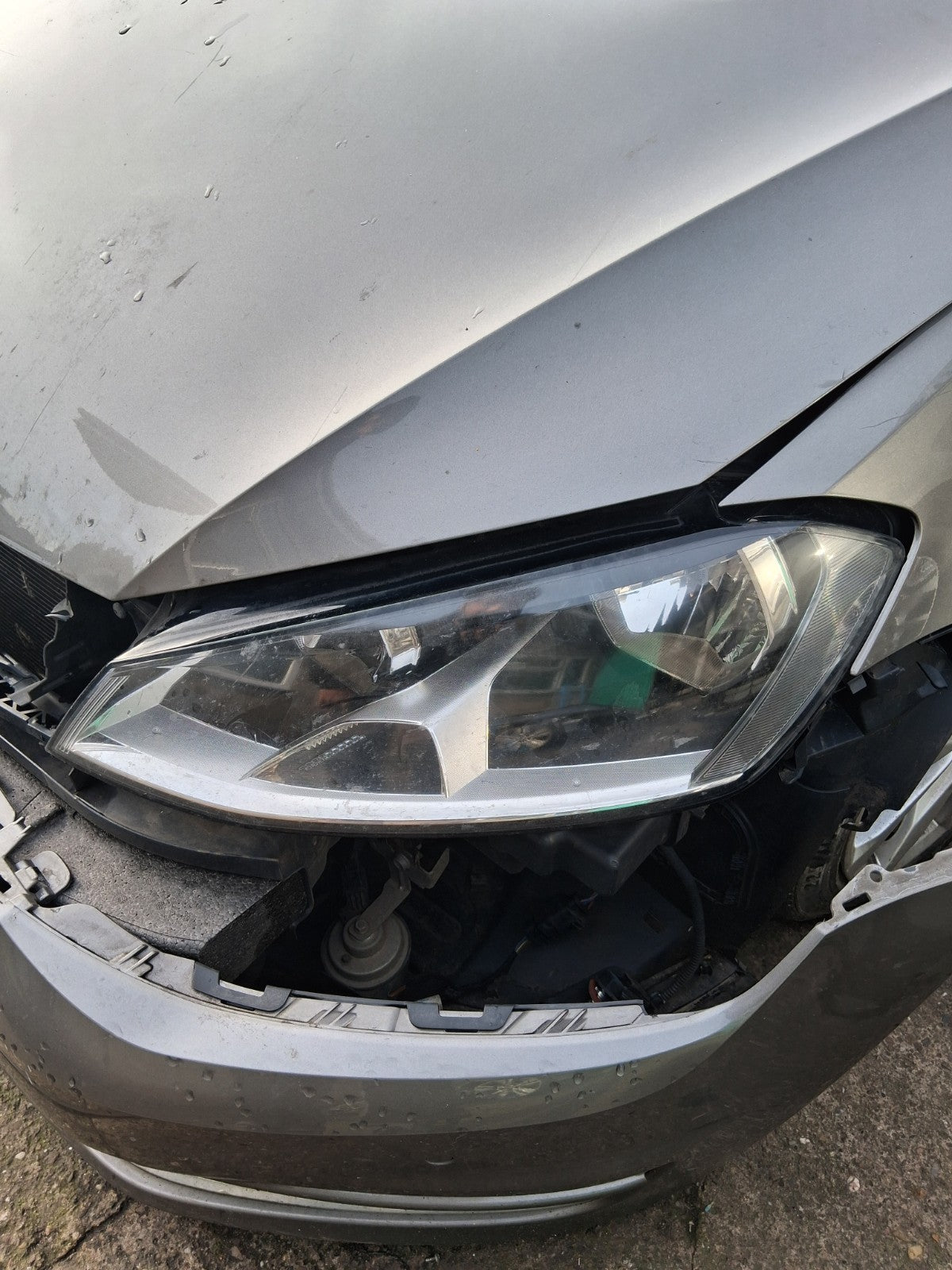 2016 VOLKSWAGEN GOLF MK7 NSF PASSENGER SIDE FRONT LEFT HEADLIGHT