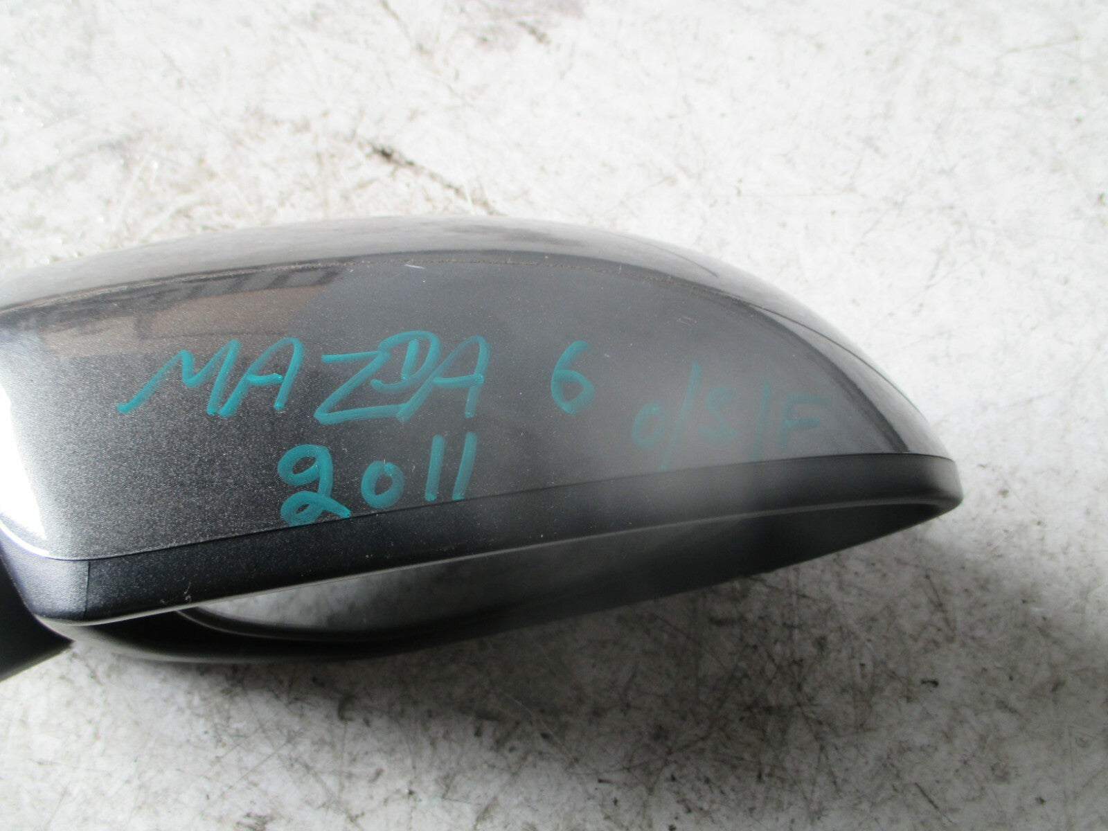 MAZDA 6 2011 MK2 OSF FRONT DRIVER SIDE WING MIRROR SILVER