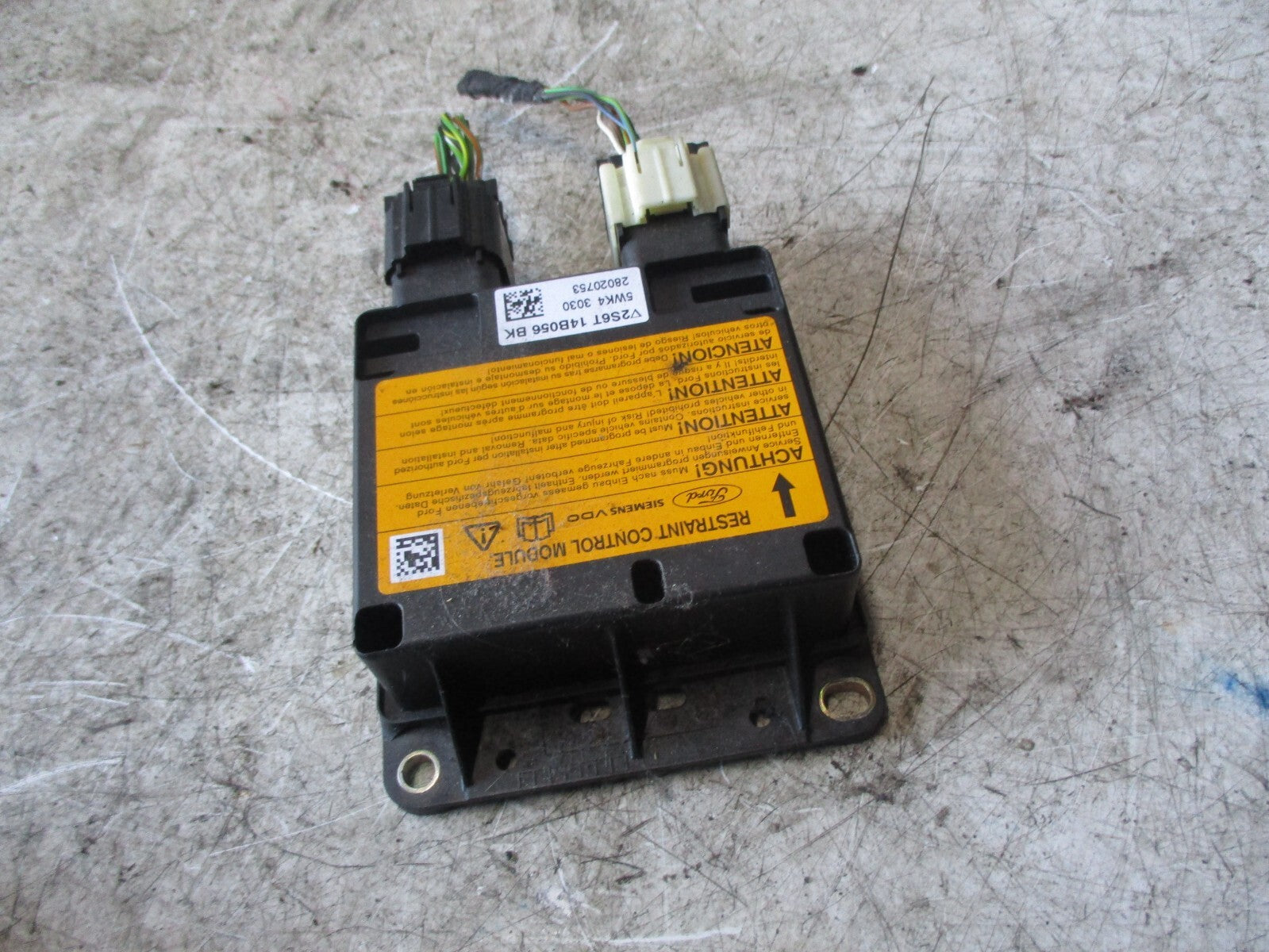 FORD FUSION 2002 SAFETY CONTROL MODULE 2S6T14B056BK