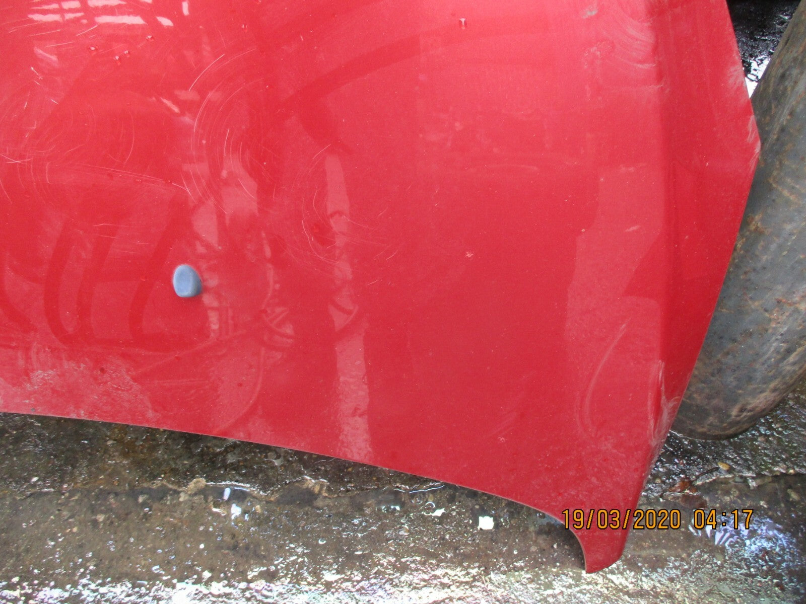 PEUGEOT 307 FACELIFT 2006 FRONT ENGINE BAY BONNET PANEL IN RED