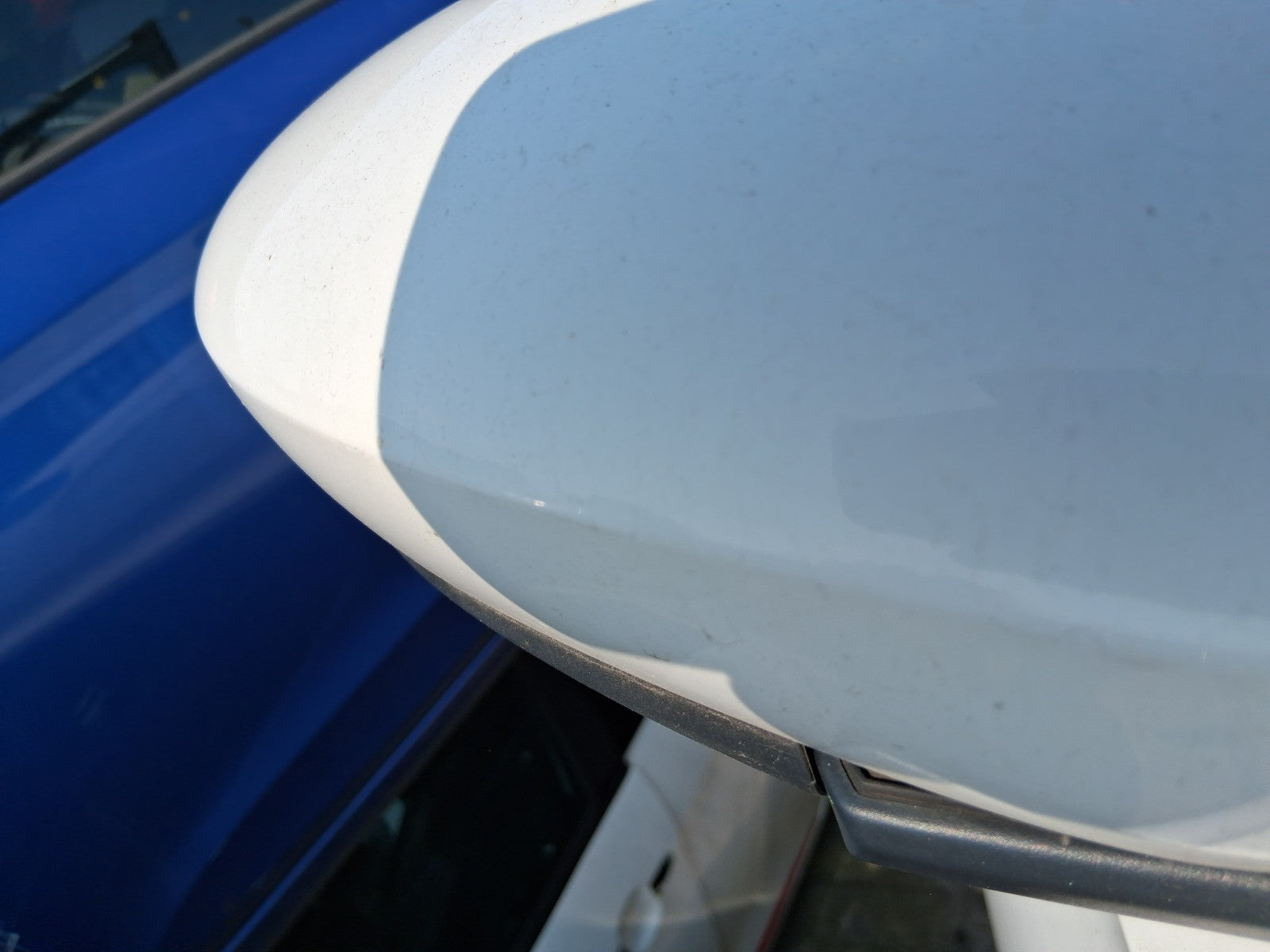 SEAT TOLEDO MK4 2018 HATCHBACK OSF DRIVER SIDE MANUALFOLD WING MIRROR WHITE