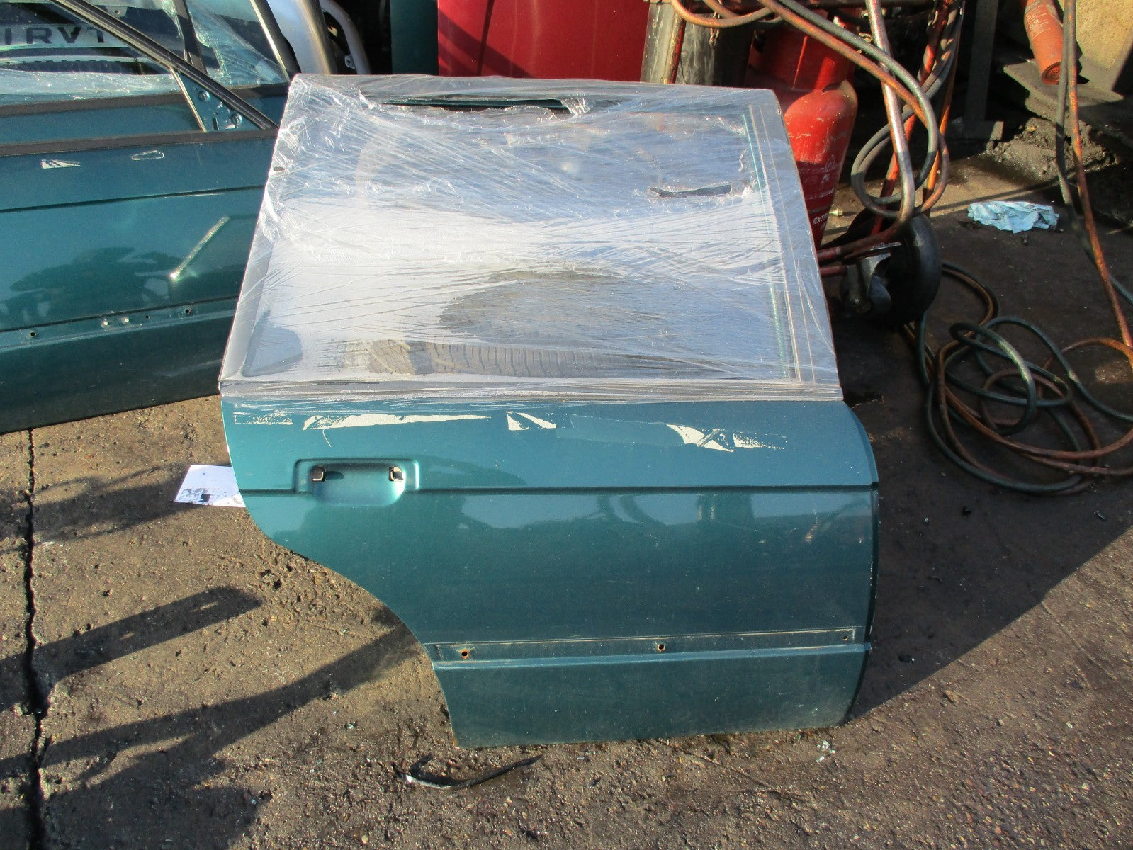 BMW 3 SERIES E30 TOURING ESTATE OSR DRIVER SIDE REAR DOOR BARE GREEN