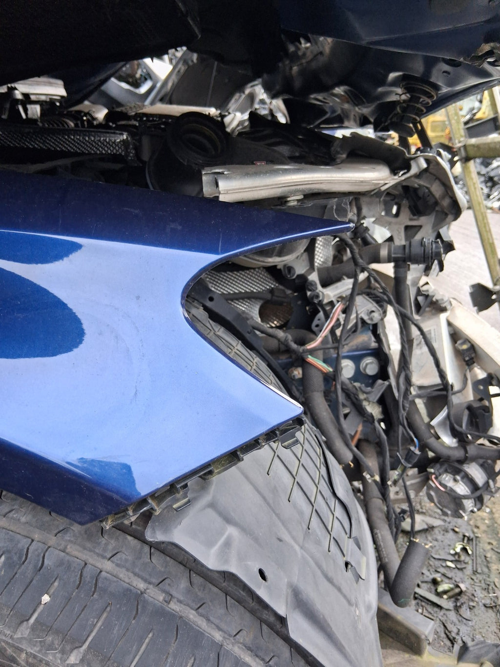 2021 MERCEDES C CLASS C205 COUPE OSF DRIVER SIDE FRONT RIGHT WING PANEL BLUE 896