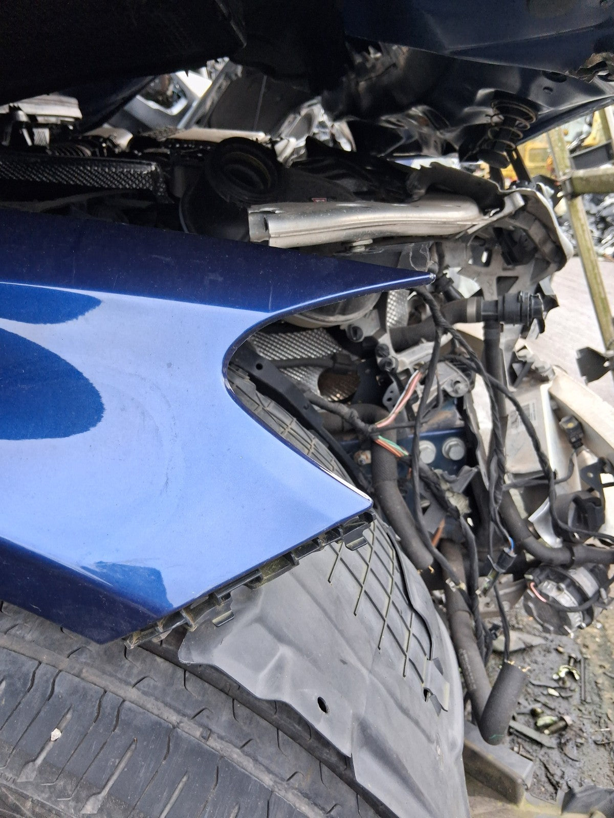2021 MERCEDES C CLASS C205 COUPE OSF DRIVER SIDE FRONT RIGHT WING PANEL BLUE 896