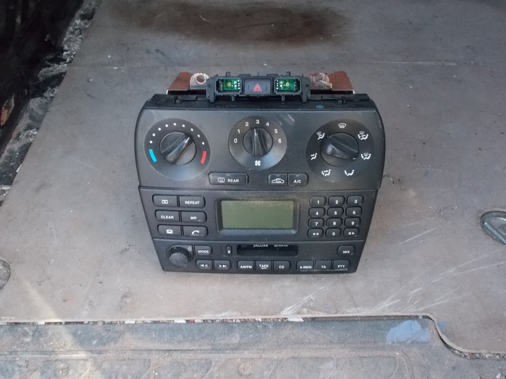 JAGUAR X TYPE 2002 RADIO CASSETTE DASH HEATING CONTROL 1X4318K876 AB
