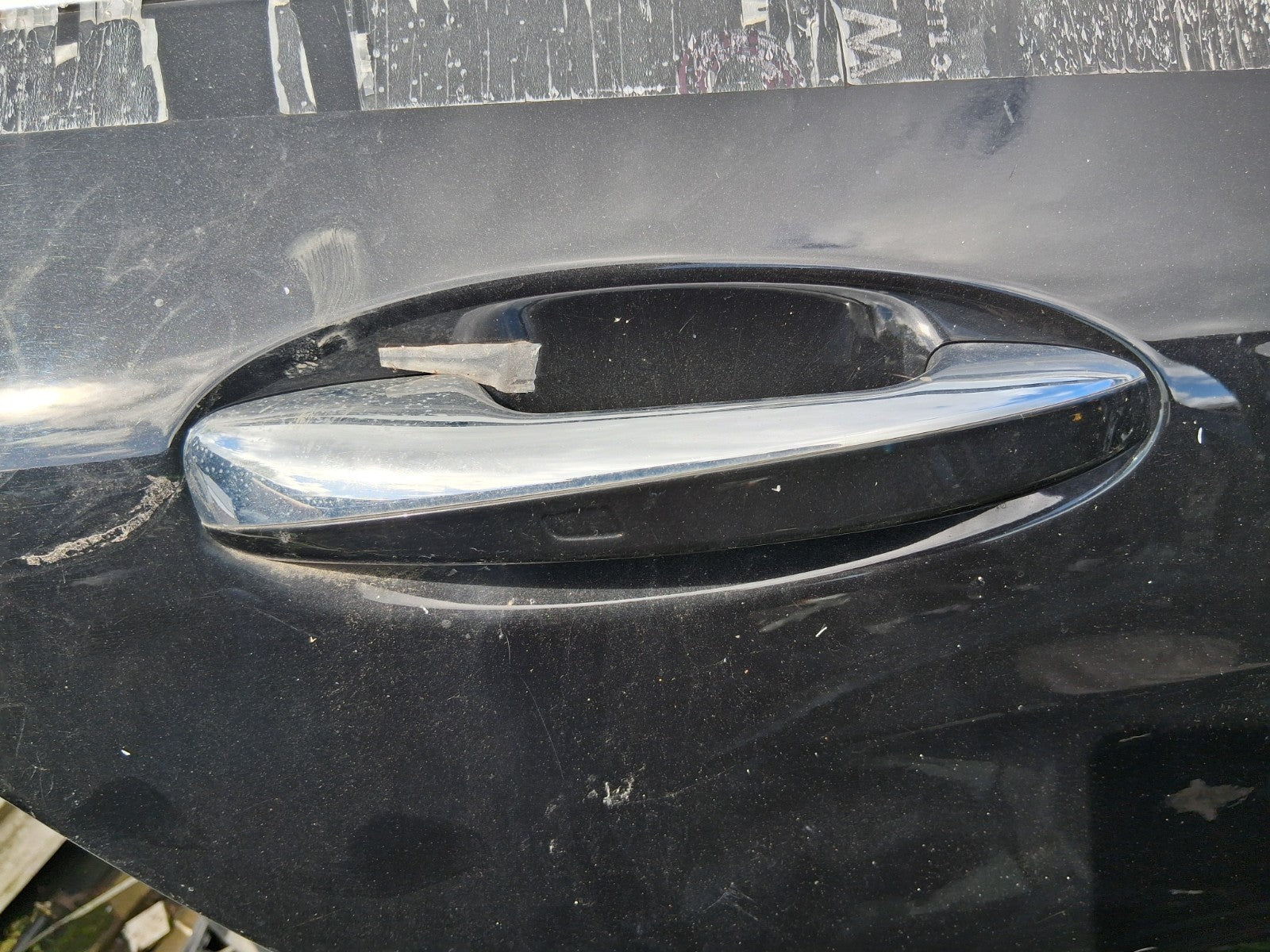 2016 MERCEDES C CLASS W205 OSR DRIVER SIDE REAR RIGHT EXTERIOR DOOR HANDLE BLACK