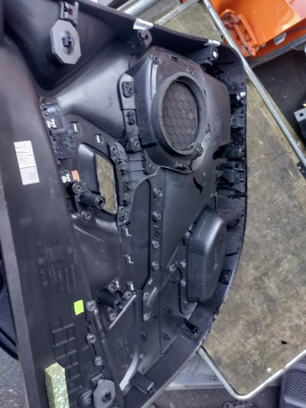 2021 CITROEN BERLINGO MK3 K9 OS DRIVER SIDE DOOR CARD WITH SWITCH