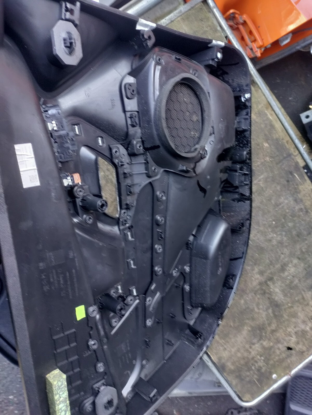2021 CITROEN BERLINGO MK3 K9 OS DRIVER SIDE DOOR CARD WITH SWITCH