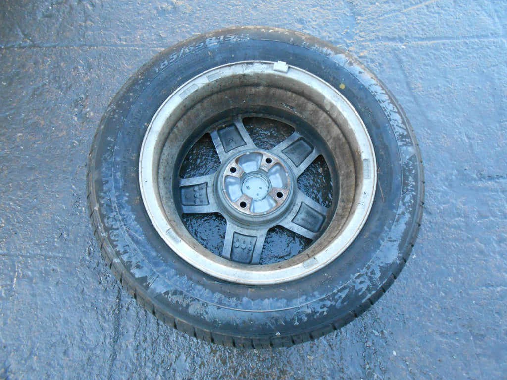 PEUGEOT 207 2009 5 SPOKE 4 STUD ALUMINIUM ALLOY WHEEL & TYRE 185/65 R15