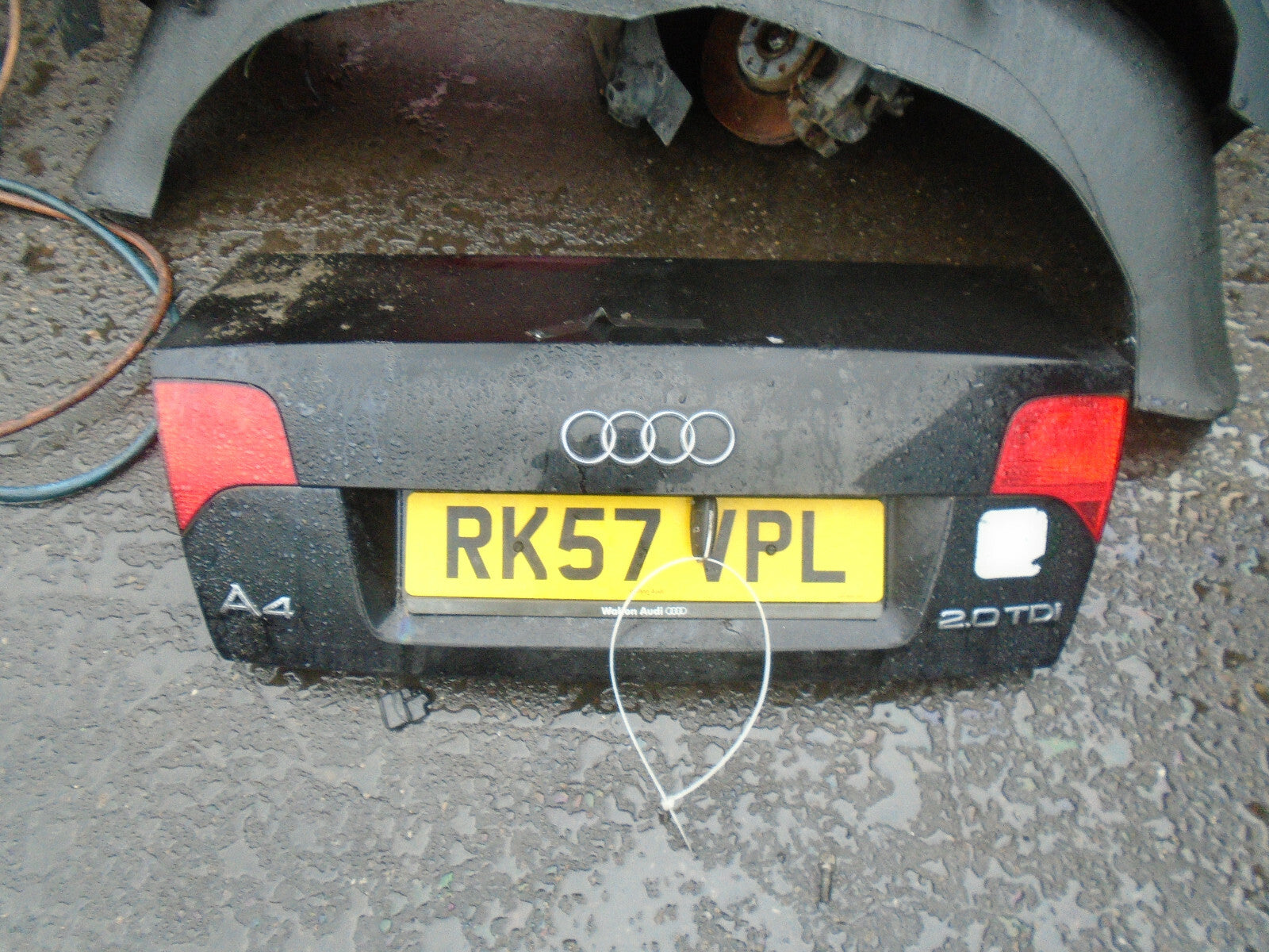AUDI A4 2007 B7 REAR COMPLETE BOOTLID TAILGATE BLACK