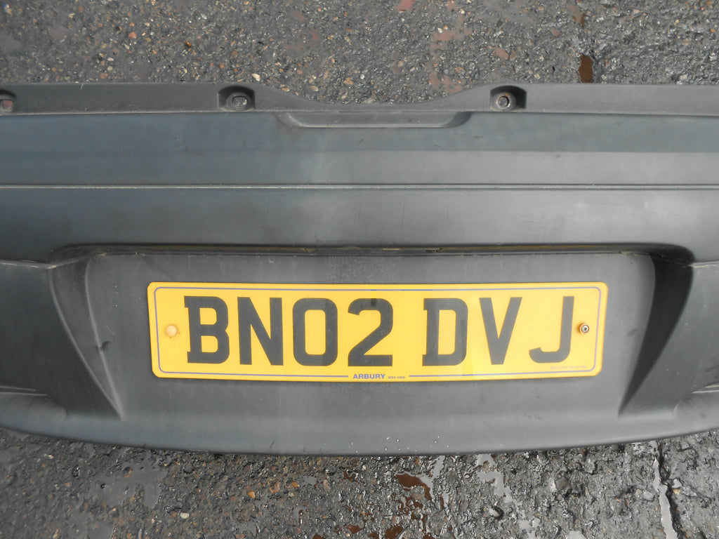 FIAT PUNTO 188 MK2 2002 COMPLETE REAR BUMPER BLACK PLASTIC