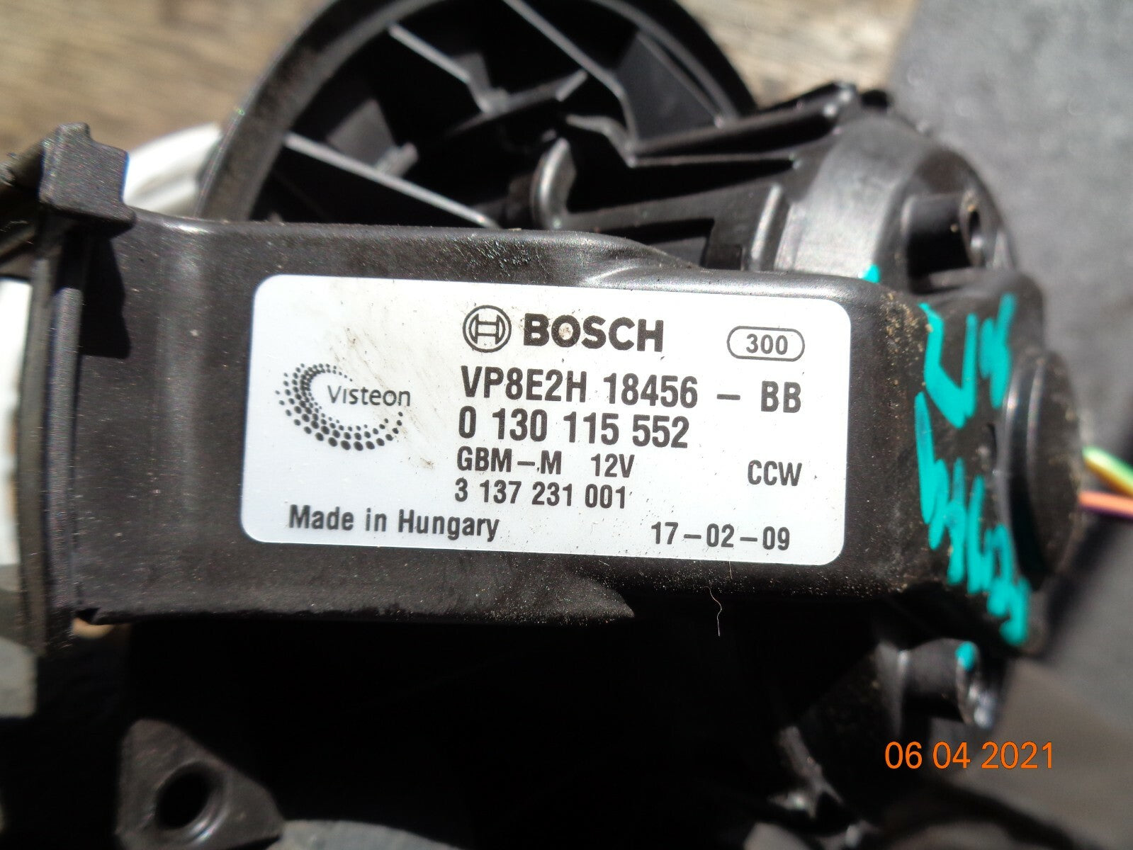 FORD FIESTA MK7 2017 1.25 PETROL HEATER BLOWER MOTOR VP8E2H 18456 BB