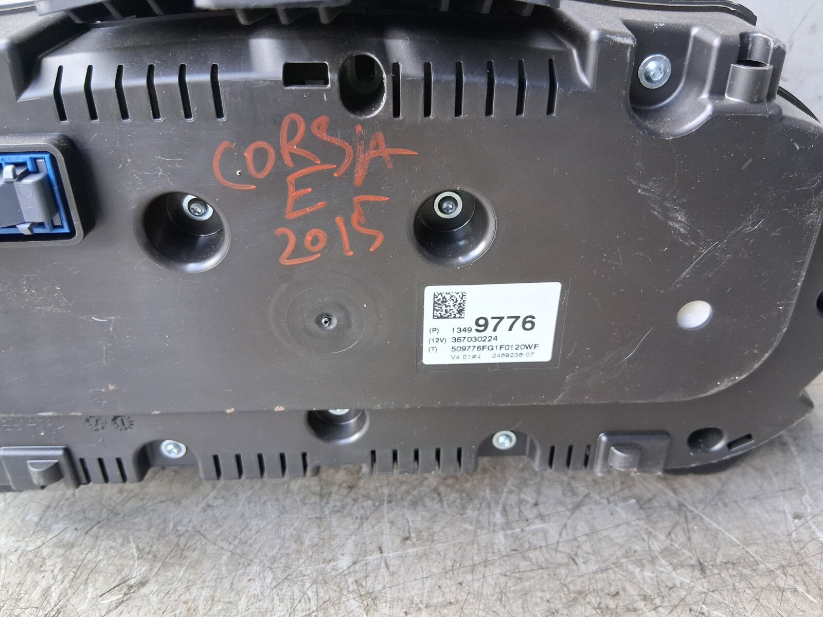 2015 VAUXHALL CORSA E SPEEDO SPEEDOMETER INSTRUMENT CLUSTER 13499776