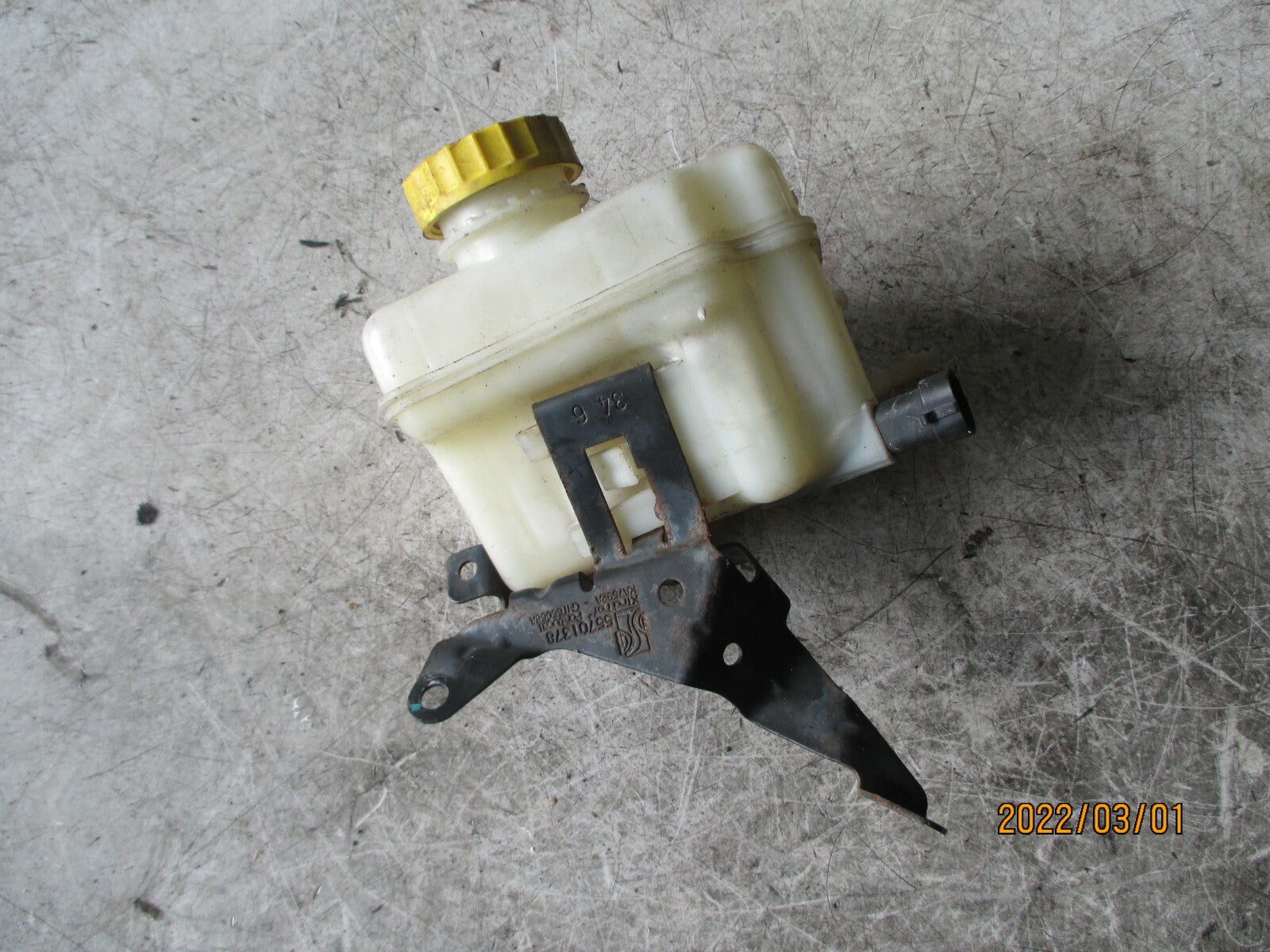 FIAT GRANDE PUNTO 2006 PAS POWER STEERING FLUID TANK RESERVOIR 55701378