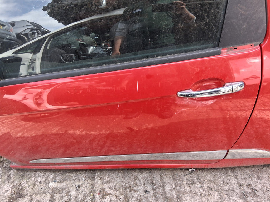 2012 CITROEN DS3 3 DOOR NSF PASSENGER SIDE LEFT BARE DOOR KKN EXY ROUGE ADEN