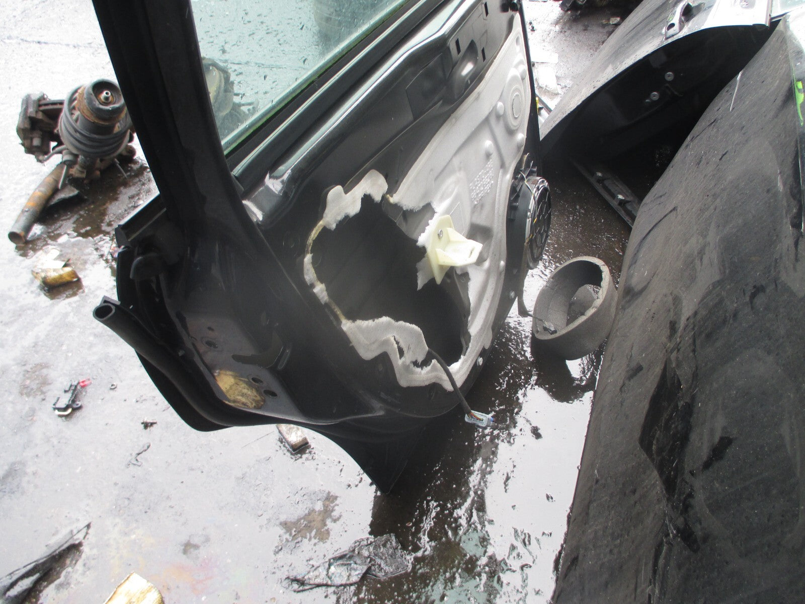 CITROEN C4 MK1 2007 NSR PASSENGER SIDE REAR BARE DOOR BLACK