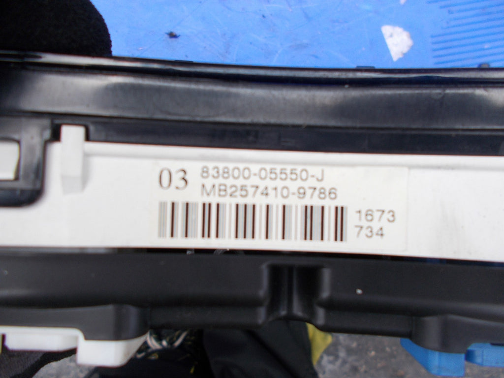 TOYOTA AVENSIS 2003 1.8 PETROL SPEED CLOCKS CLUSTER 83800 05550 J