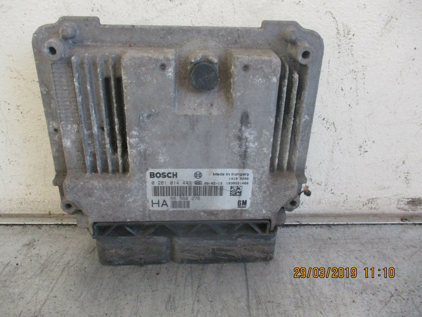 VAUXHALL VECTRA C 1.9 2007 DIESEL ENGINE CONTROL UNIT ECU MODULE 0281014449