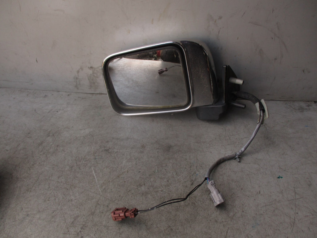 2002 NISSAN NAVARA D22 NSF PASSENGER SIDE FRONT DOOR WING MIRROR SILVER CHROME