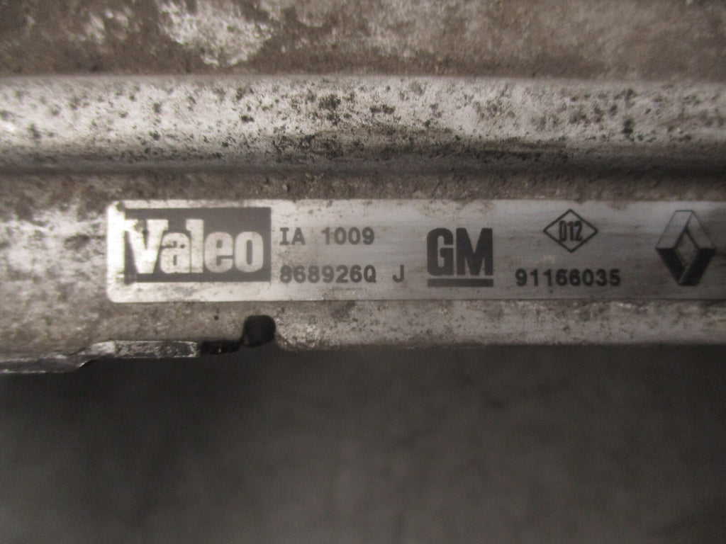 2006 VAUXHALL VIVARO MK1 1.9 DIESEL INTERCOOLER RADIATOR 91166035