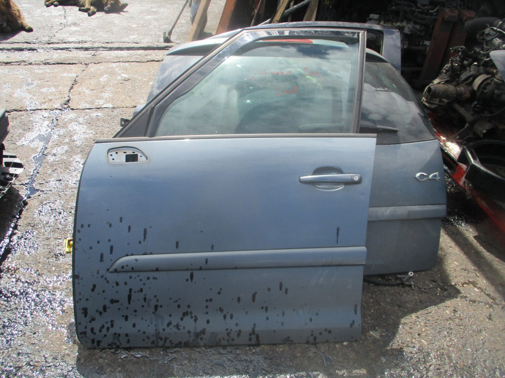 2009 CITROEN C4 GRAND PICASSO NSF PASSENGER SIDE FRONT DOOR GREY
