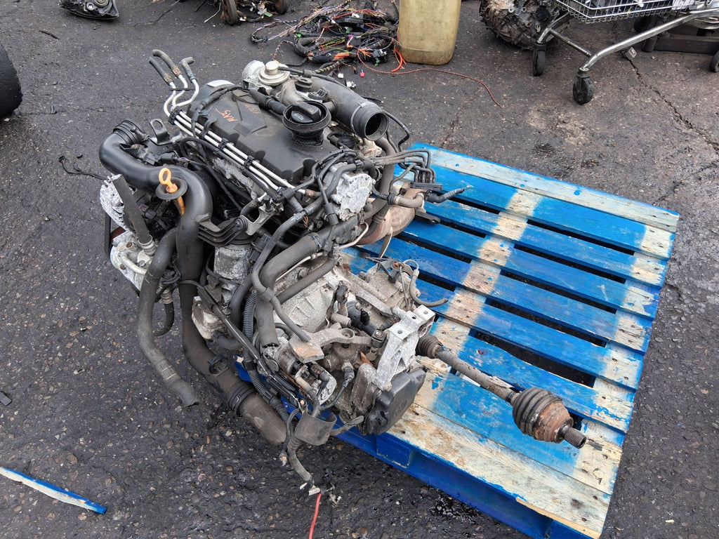 2007 VW VOLKSWAGEN GOLF MK5 1.9 TDI DIESEL COMPLETE ENGINE BXE