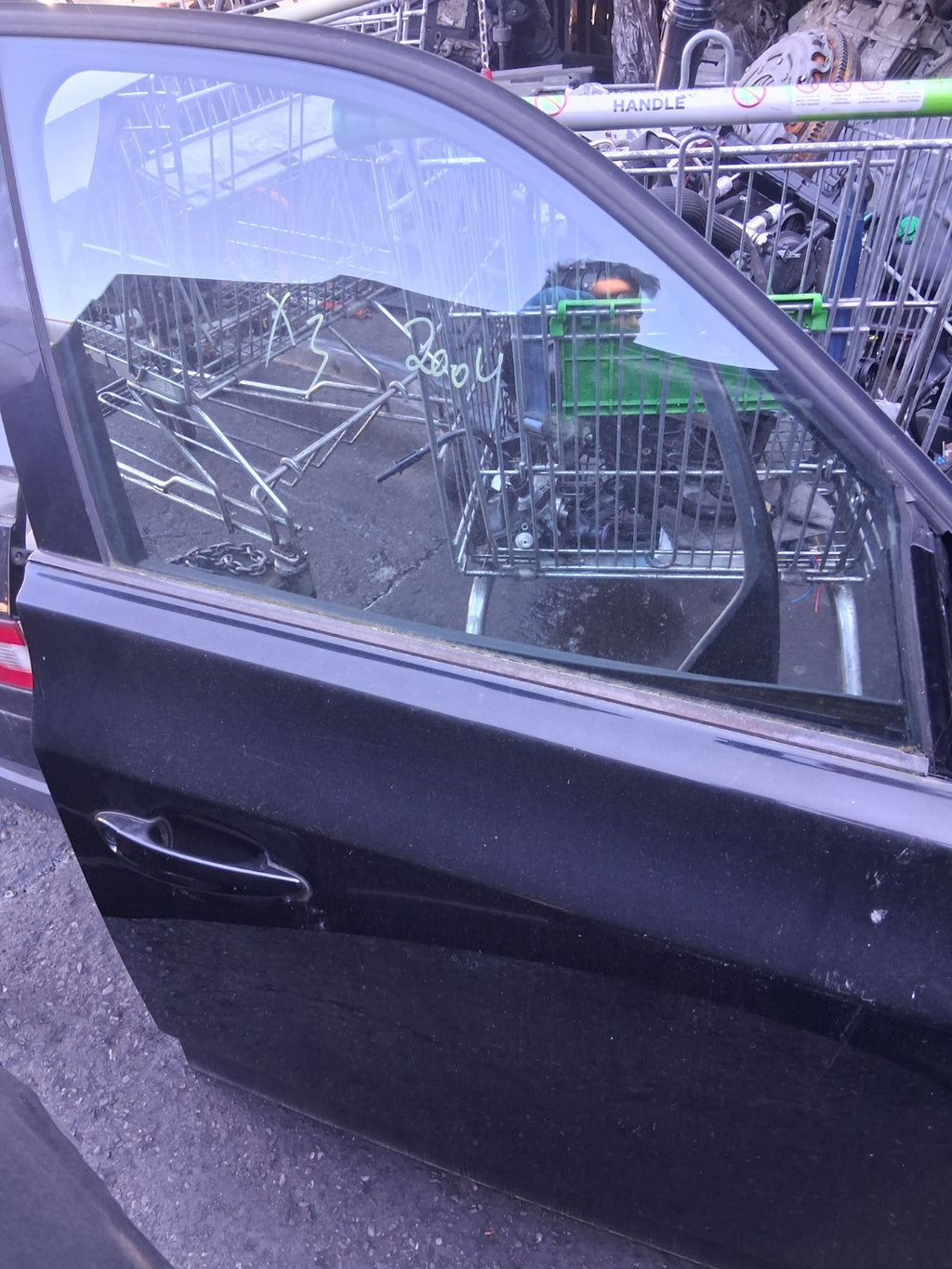 2004 BMW X3 E83 OSF DRIVER SIDE FRONT RIGHT COMPLETE DOOR BLACK