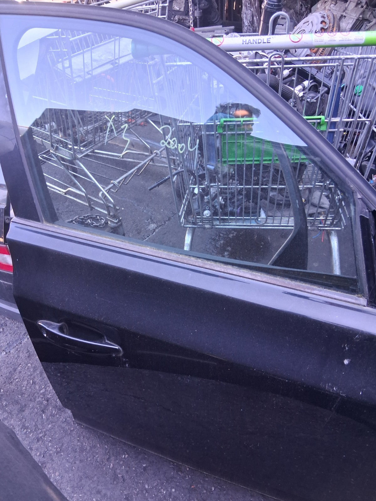 2004 BMW X3 E83 OSF DRIVER SIDE FRONT RIGHT COMPLETE DOOR BLACK