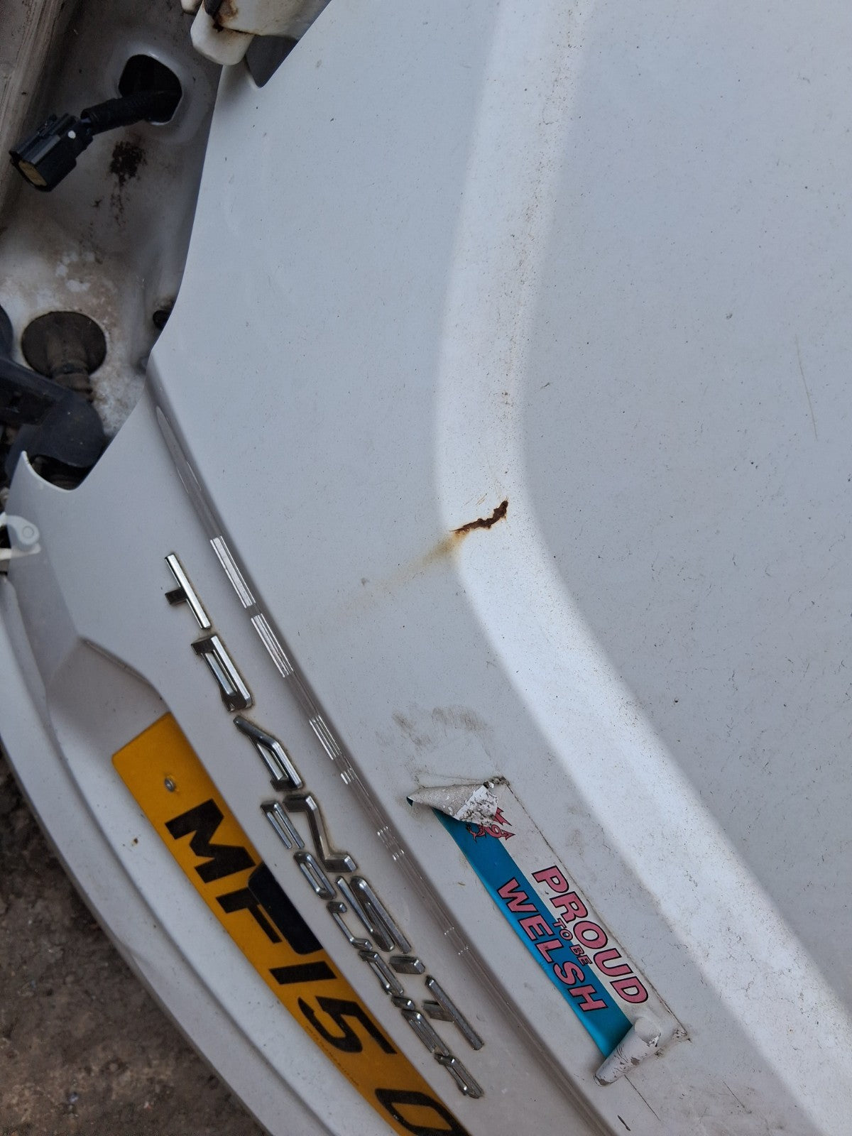 2015 FORD TRANSIT COURIER MK1 NS PASSENGER SIDE REAR COMPLETE DOOR WHITE