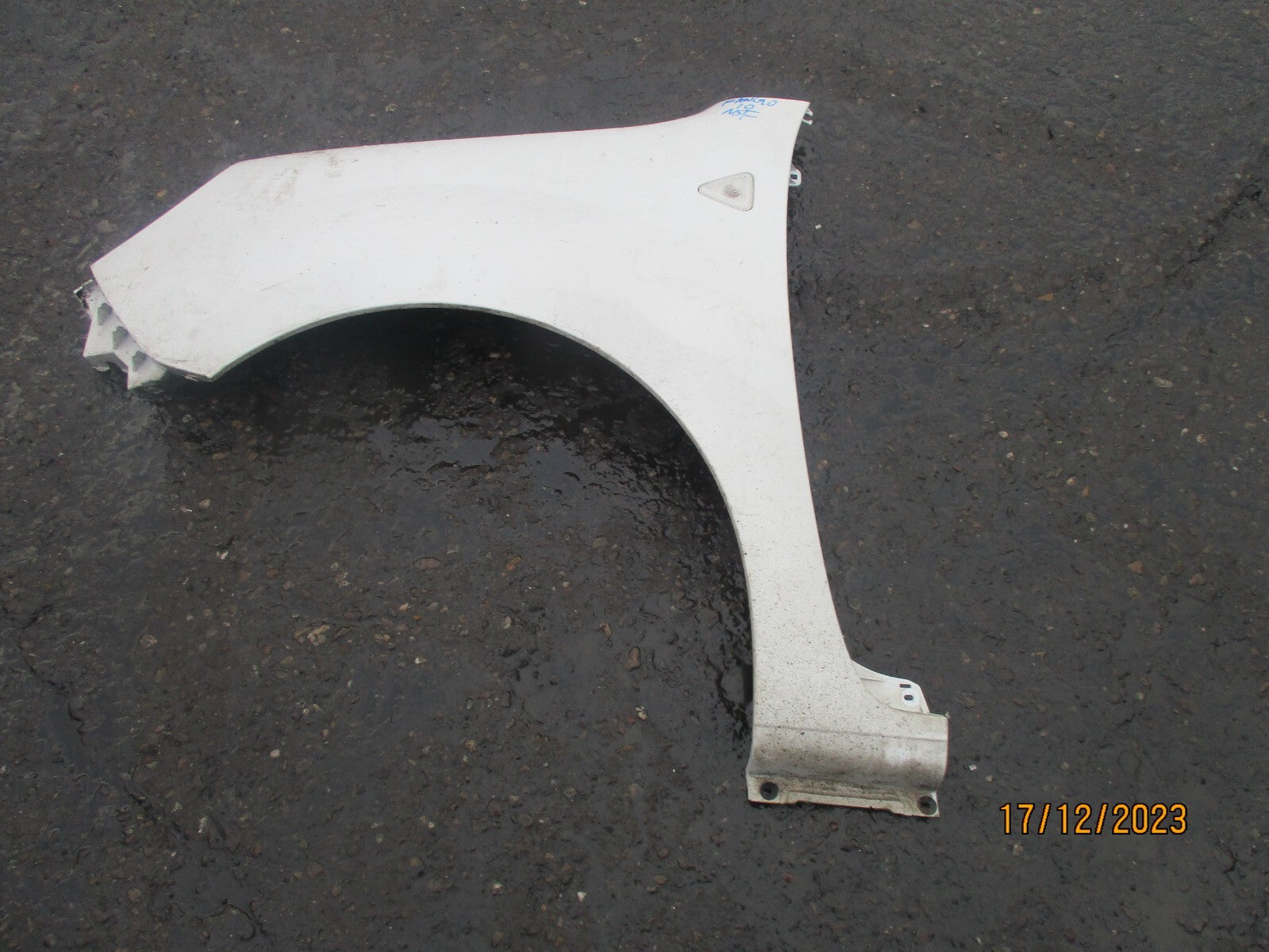 2010 RENAULT KANGOO MK2 NS PASSENGER SIDE FRONT WING PANEL WHITE