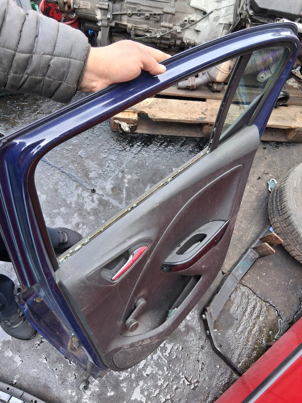 2016 VAUXHALL CORSA E OSR DRIVER SIDE REAR RIGHT DOOR BLUE
