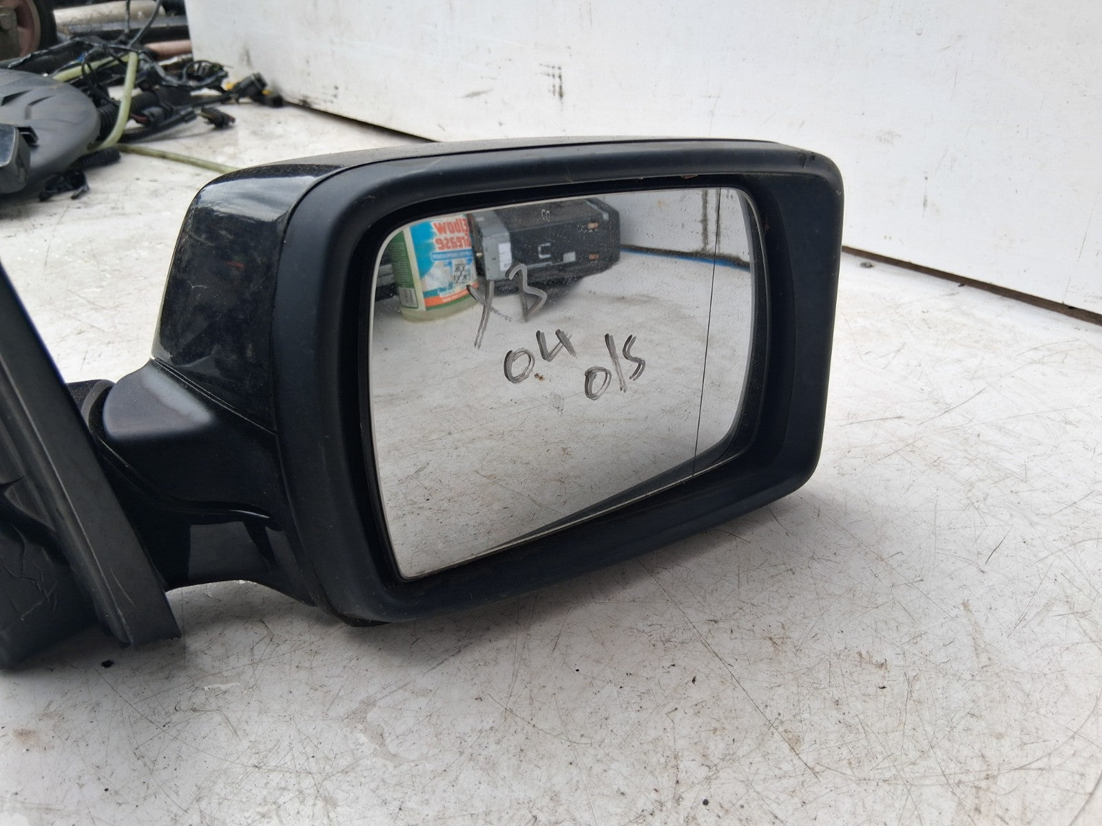 2004 BMW X3 E83 OSF DRIVER SIDE FRONT ELECTRIC WING MIRROR BLACK
