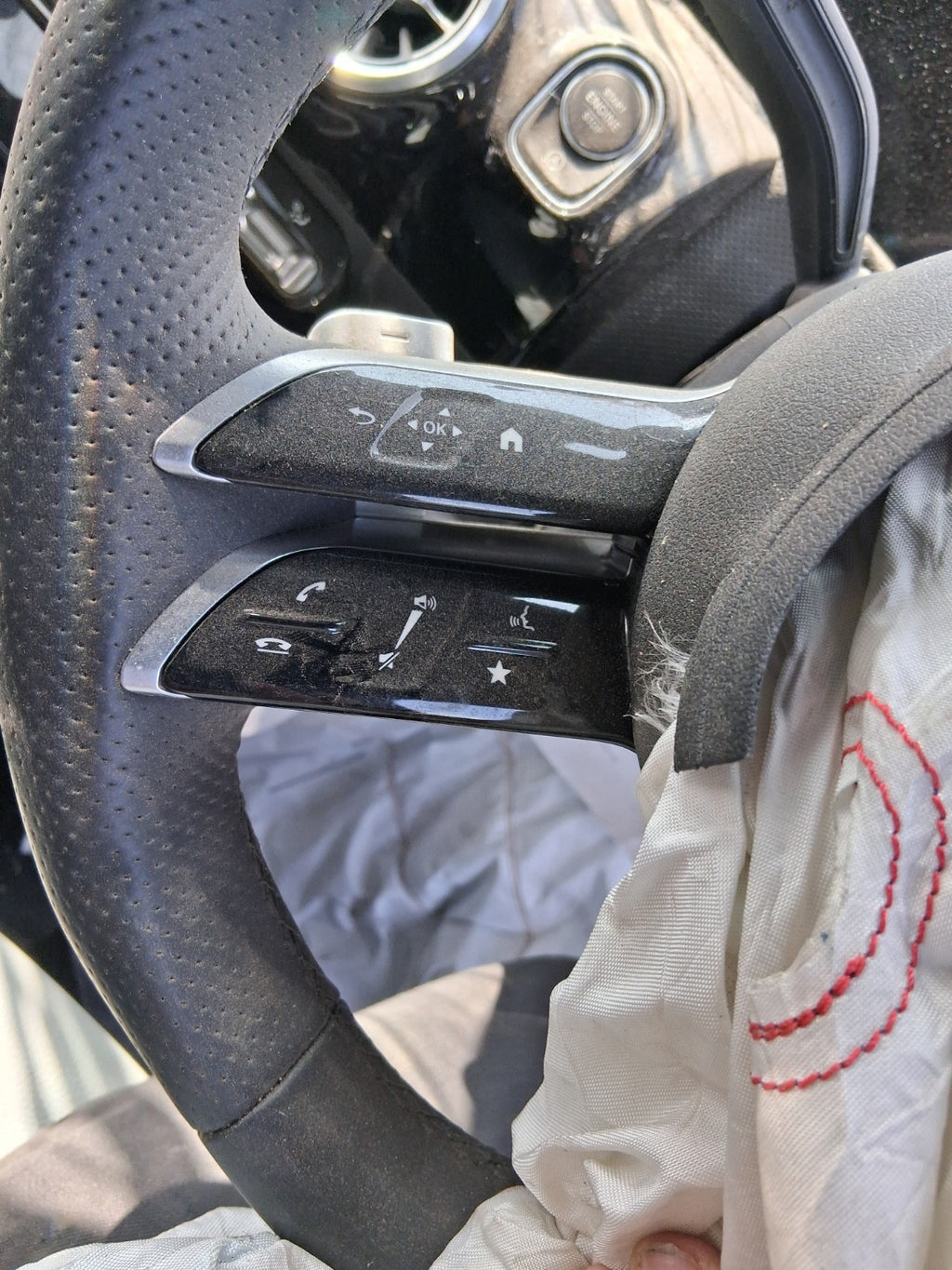 2023 MERCEDES CLA C118 FACELIFT MULTIFUNCTIONAL STEERING WHEEL BLACK