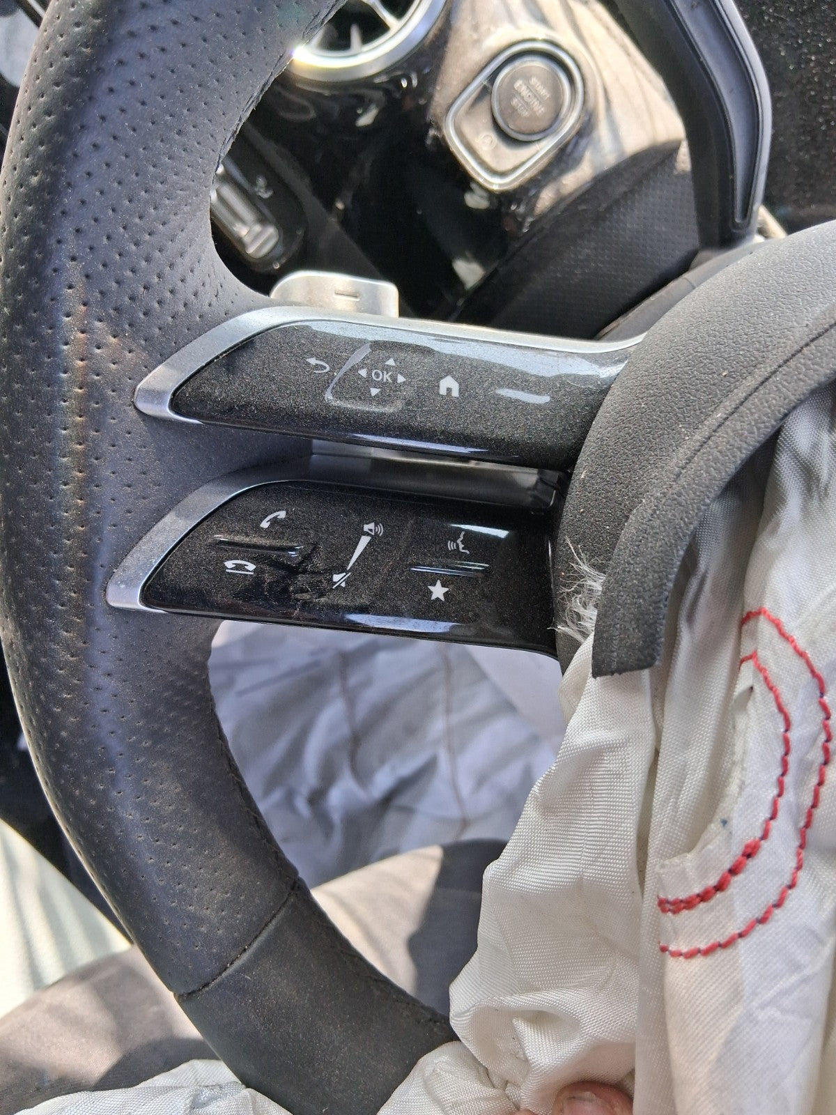 2023 MERCEDES CLA C118 FACELIFT MULTIFUNCTIONAL STEERING WHEEL BLACK
