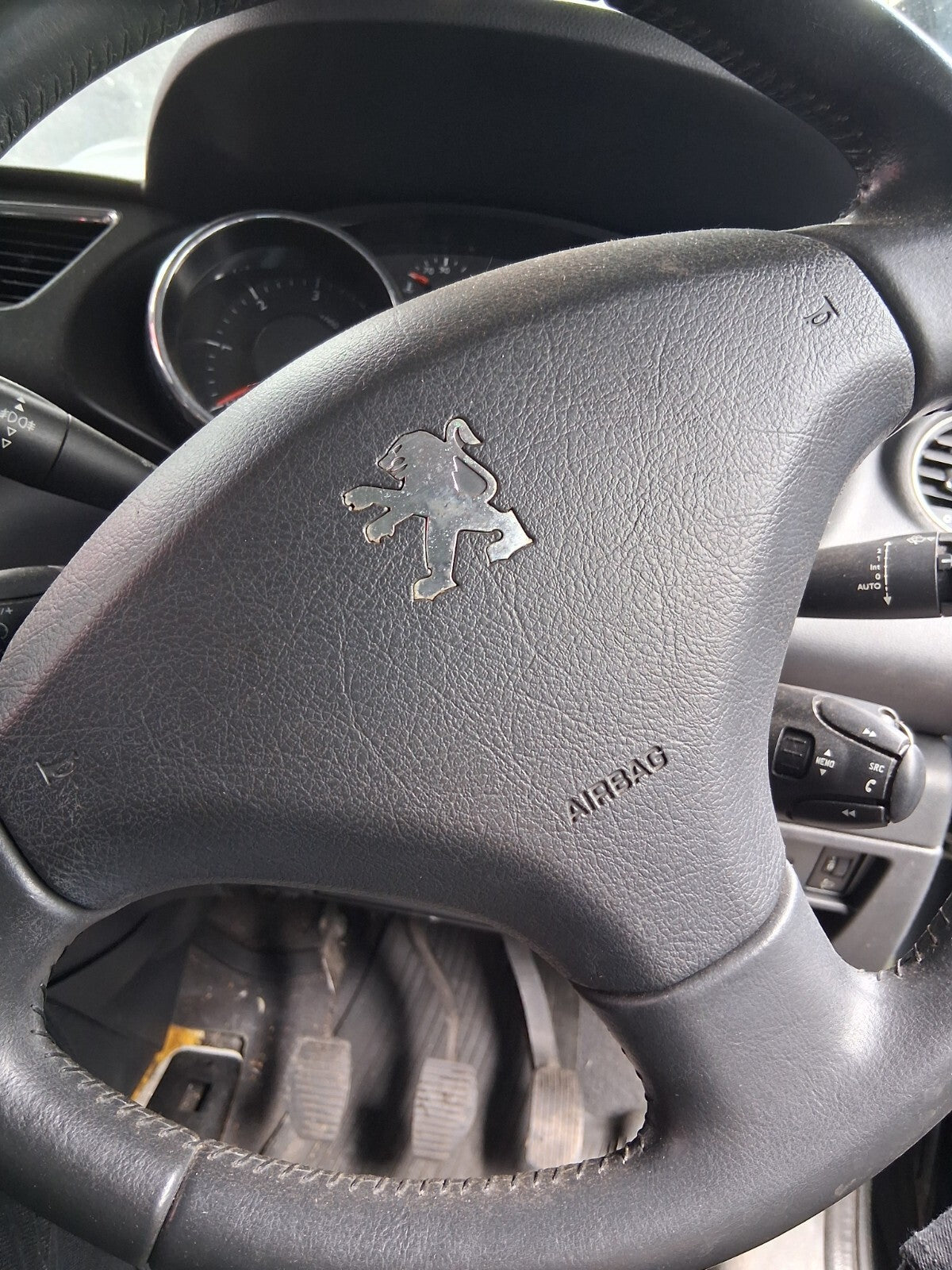 2012 PEUGEOT 3008 MK1 STEERING WHEEL SRS AIRBAG BLACK