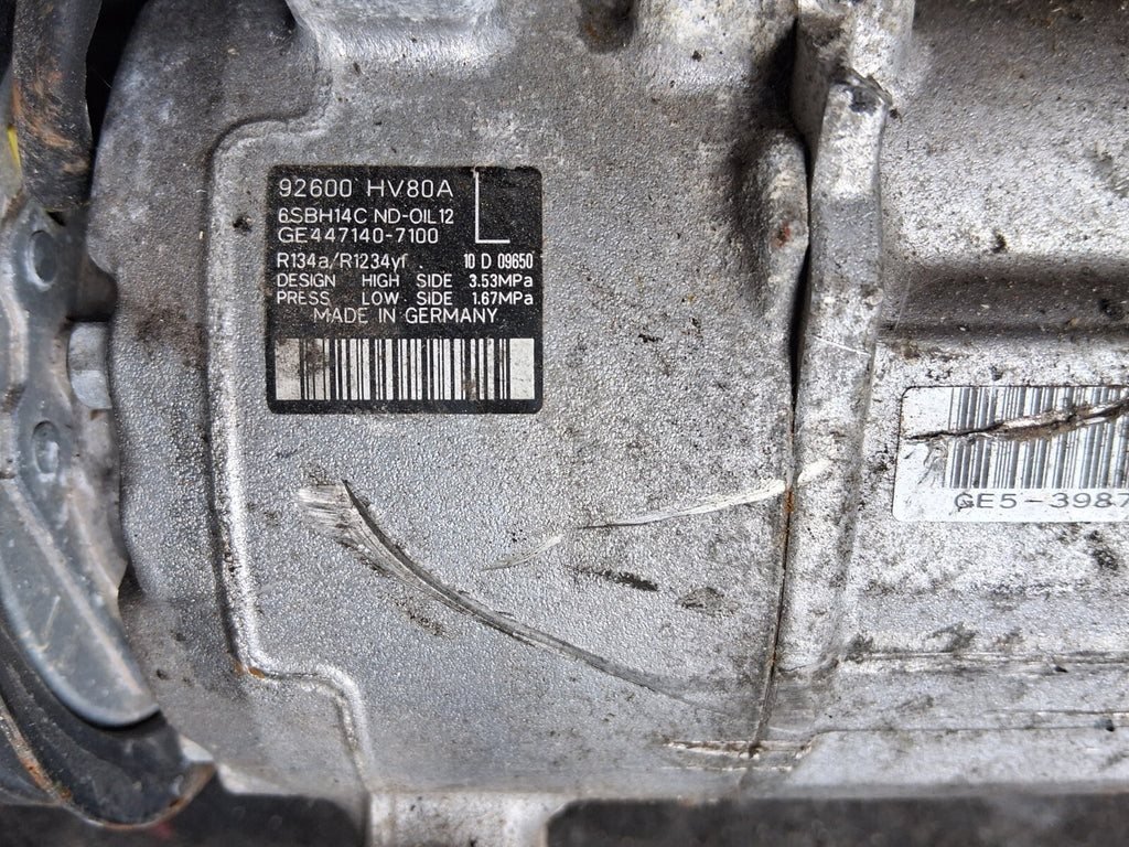 2020 NISSAN QASHQAI J11 1.5 DIESEL AIR CON AC COMPRESSOR PUMP 92600HV80A