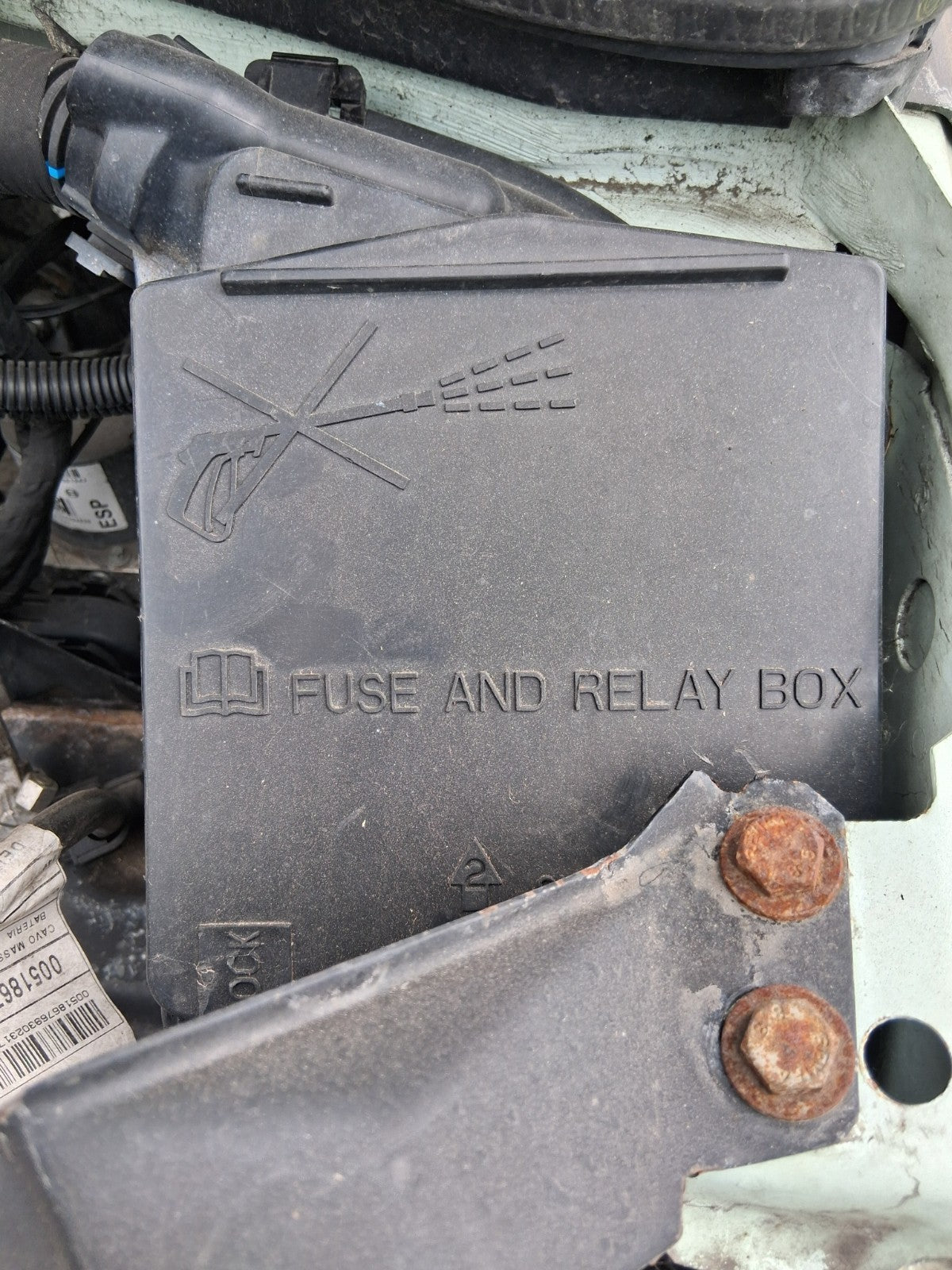 2015 FIAT 500 LOUNGE MK1 1.2 PETROL FUSE BOX RELAY BOX
